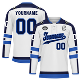 Custom White Blue Personalized Hockey Jersey HCKJ01-D0a70e0